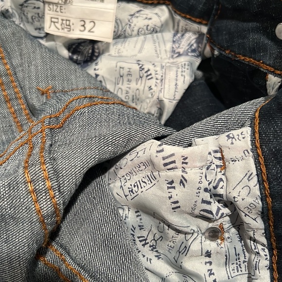 Men’s Fashion Straight Leg Denim Jeans, Size 32, Medium Wash, NWT NEW WITH TAGS - Picture 13 of 15